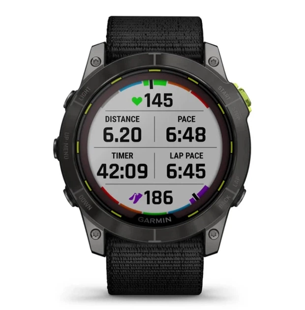 Смарт-часы Garmin Enduro 2 Sapphire Carbon Gray DLC Titanium with Black UltraFit Nylon Strap (010-02754-13) - изображение 4