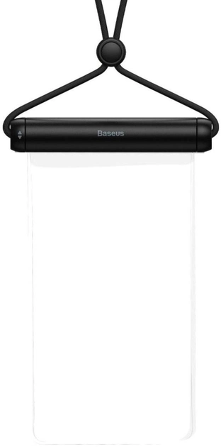 Чохол водонепроникний Baseus 7.2" зі шнурком на шию Чорний (FMYT000001) - зображення 1