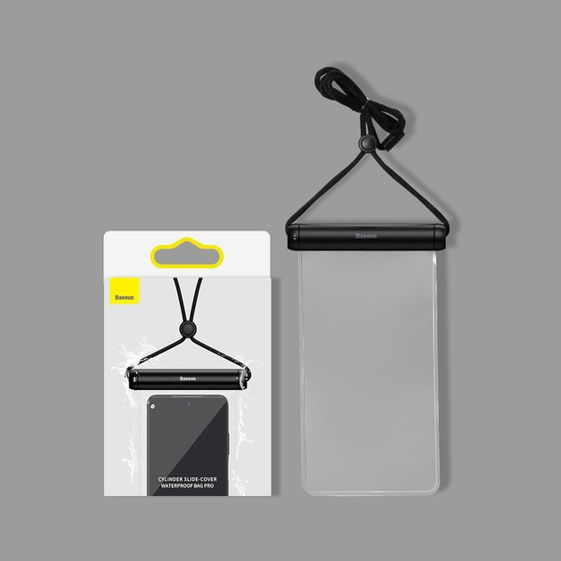Etui wodoodporne Baseus 7.2" ze smyczą na szyję Black (FMYT000001) - obraz 11