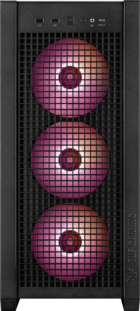 Корпус ASUS TUF GAMING GT302 TG ARGB BLACK - изображение 4