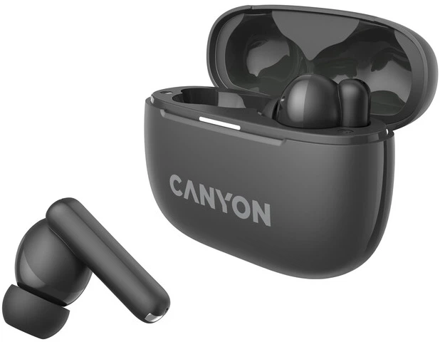 Słuchawki Canyon OnGo TWS-10 ANC ENC Graphite (CNS-TWS10BK) - obraz 3