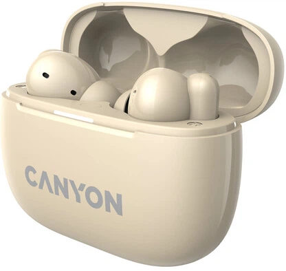 Słuchawki Canyon OnGo TWS-10 ANC ENC Beige (CNS-TWS10BG) - obraz 4