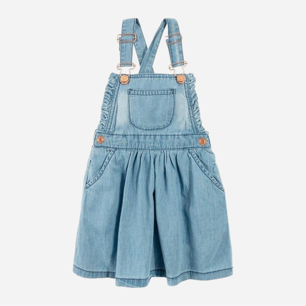 Jeansowa sukienka dziecięca dla dziewczynki Cool Club CJG2018881 134 cm Niebieska (5903272429669) - obraz 1