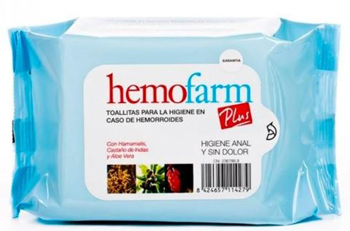 Вологі серветки Hemofarm Plus 20 шт (8424657114293) - зображення 1