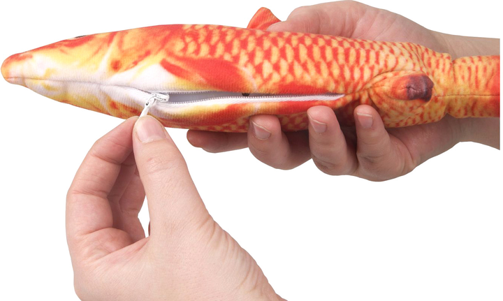Zabawka interaktywna dla kotów Flamingo Flounder Electric Fish 30 x 13 x 4.5 cm Orange (5400585177077) - obraz 3