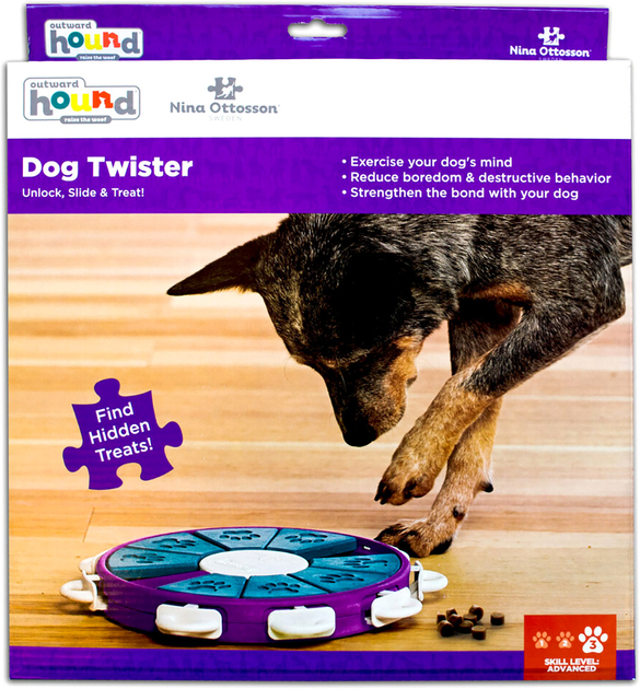 Zabawka dla psów Nina Ottosson Dog Twister Plastic 26 cm Multicolour (0700603673358) - obraz 1
