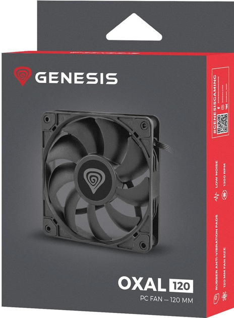 Вентилятор Genesis Oxal 120 (NGF-2042) - зображення 4