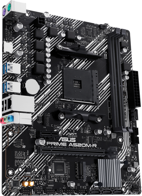 Материнская плата Asus PRIME A520M-R (sAM4, AMD A520, PCI-Ex16) - изображение 3