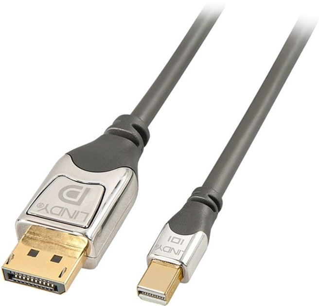 Кабель Lindy Cromo mini-DisplayPort - DisplayPort 5 м Gray (4002888363143) - зображення 1