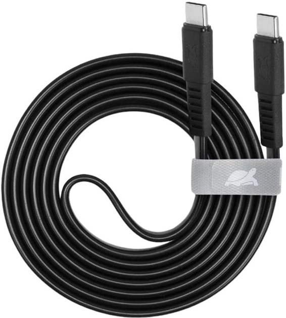 Kabel Rivacase USB Type-C - USB Type-C BK12 1.2 m Black (PS6005BK12) - obraz 1