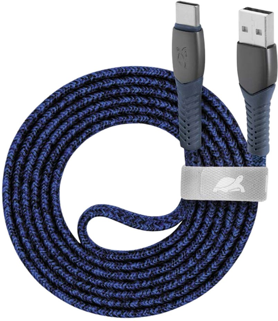 Kabel Rivacase USB Type-C - USB Type-A BL12 1.2 m Blue (PS6102BL12) - obraz 1