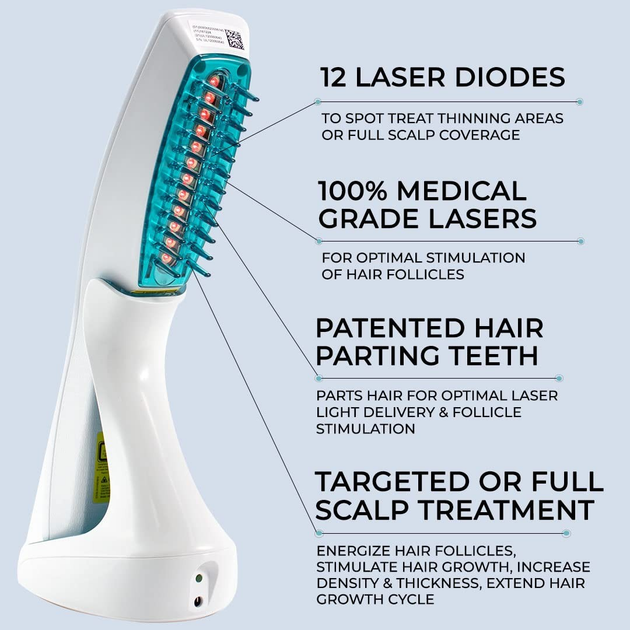 HairMax Ultima 12 (США) Лазерная расческа для роста волос – фото ...