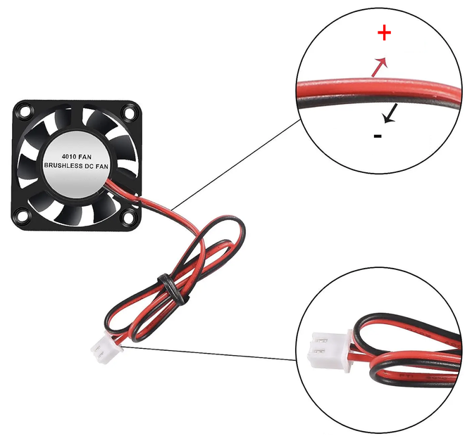 Вентилятор охлаждения 4010 DC 12 V - изображение 4