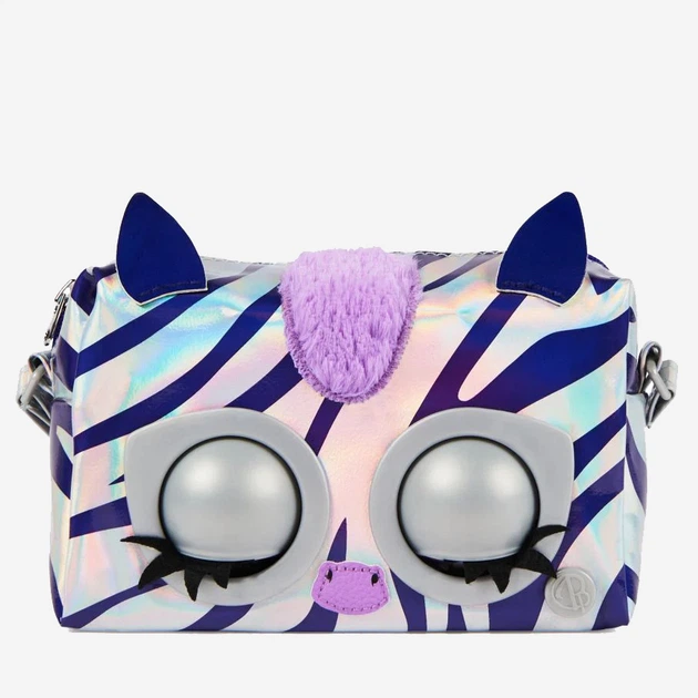 Torebka interaktywna dla dziewczynki Spin Master Purse Pets Metallic Magic Zebra Wielokolorowa (0778988455906) - obraz 3