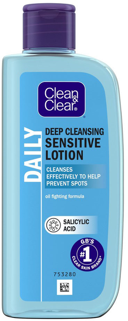Лосьон для глубокого очищения лица Clean & Clear для чувствительной ...