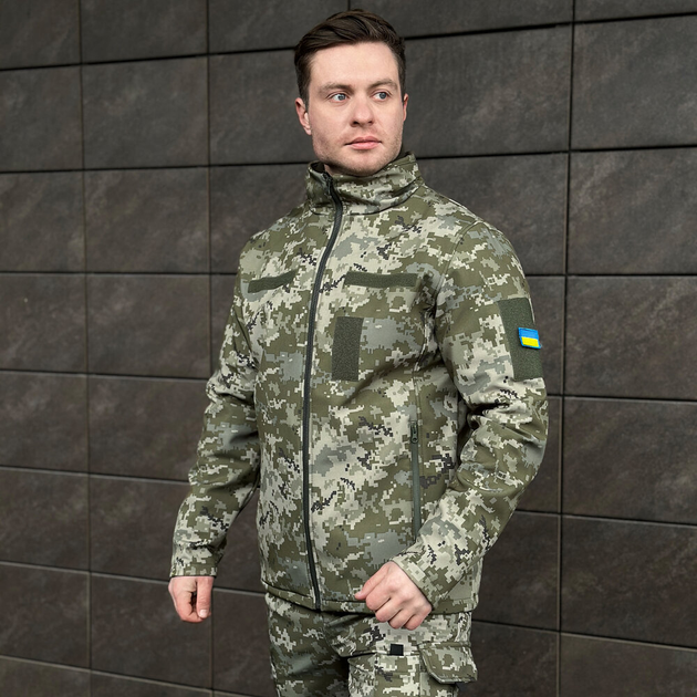 Куртка Pobedov Shadow Військова з липучками Піксель 3XL OWku2 7783XLpx - зображення 1