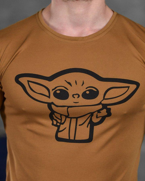 Тактична чоловіча потовідвідна футболка Yoda 2XL койот (85825) - зображення 2