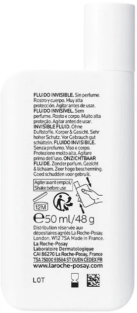 Сонцезахисний легкий флюїд Roche-Posay Anthelios UVA 400 Dermo Pediatrics SPF50+ 50 мл (3337875886307) - зображення 4