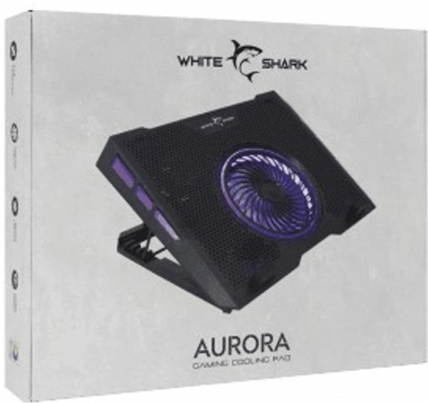 Podstawka chłodząca do laptopa White Shark AURORA 17.3" Czarny (AURORA) - obraz 7