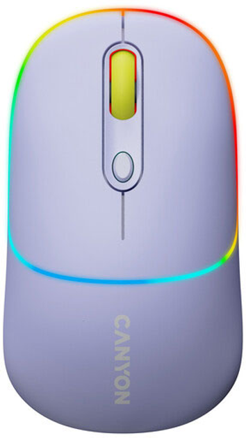 Мышь Canyon MW-22 Dual Band RGB Wireless Mountain Lavender (CNS-CMSW22ML) - изображение 1