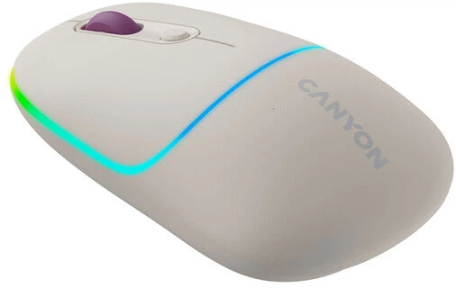 Mysz Canyon MW-22 Dual Band RGB Wireless Rice (CNS-CMSW22RC) - obraz 4