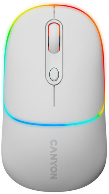 Мышь Canyon MW-22 Dual Band RGB Wireless Snow White (CNS-CMSW22SW) - изображение 1