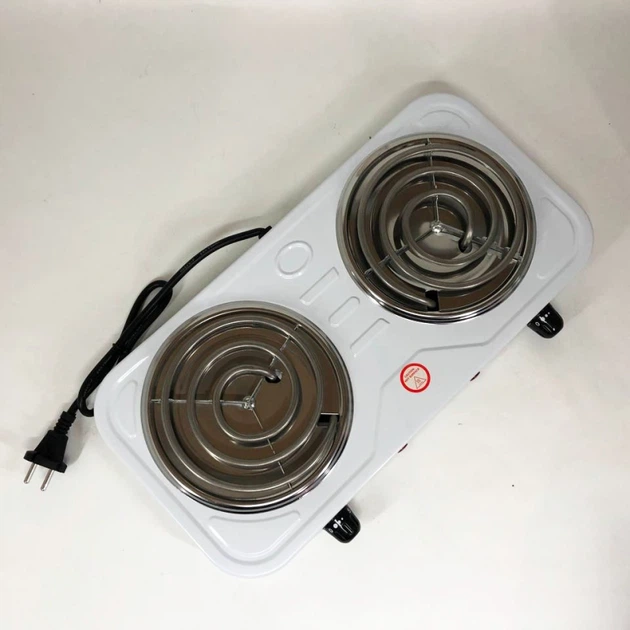 Електроплита Suntera DP-1915 white 2000W настільна двоконфоркова - зображення 2