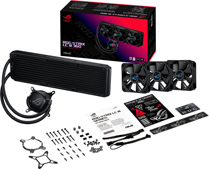 Система водяного охлаждения Asus ROG Strix LC III 360 Black (90RC00T0-M0UAY0) - изображение 11