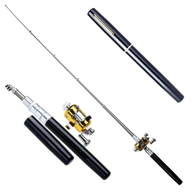 Складная мини удочка 97 см Fishing Rod In Pen Case Black – фото, отзывы ...