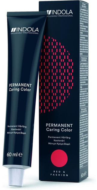 Farba do włosów bez utleniacza Indola Permanent Caring Color Pixel 7.76 Medium Blonde Violet Red 60 ml (4045787707458) - obraz 1