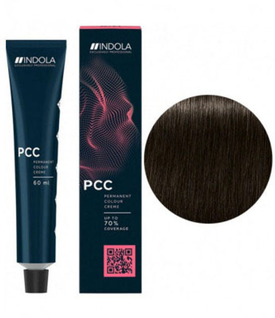 Farba do włosów bez utleniacza Indola Permanent Caring Color Pixel 4.1 Medium Brown Ash 60 ml (4045787702651) - obraz 1