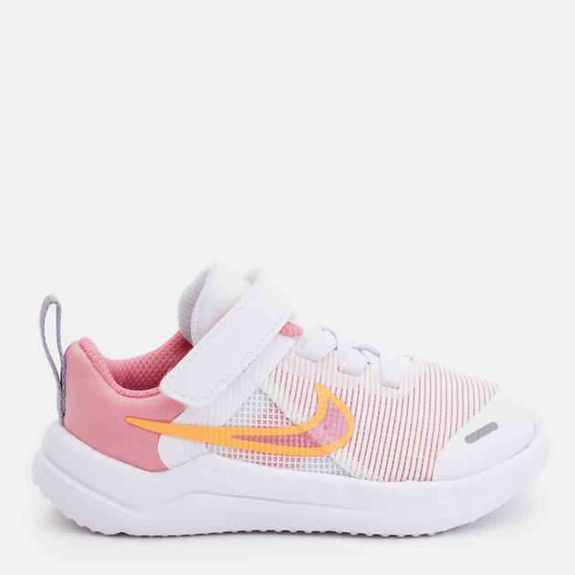 Акція на Дитячі кросівки для дівчинки Nike Downshifter 12 Nn (Tdv) DM4191-100 25 (8C) White/Laser Orange-Coral Chalk-Sea Coral від Rozetka