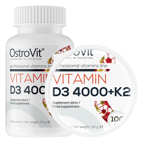 Вітамін Д3 + К2 OstroVit D3 4000 + K2 100 таблеток вітаміни та мінерали в упаковці (VMD-1205514) - Фото 1 Вітамін Д3 + К2 OstroVit D3 4000 + K2 100 таблеток вітаміни та мінерали в упаковці (VMD-1205514) - зображення 1