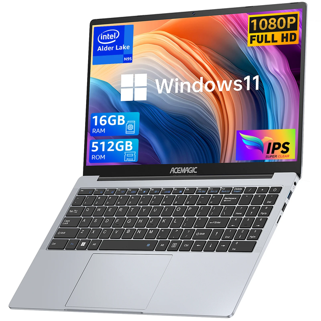 Ноутбук 15.6" Acemagic AX15 Intel N95 RAM 16GB SSD 512GB Win11 (UKR) g2 Б/В - изображение 2