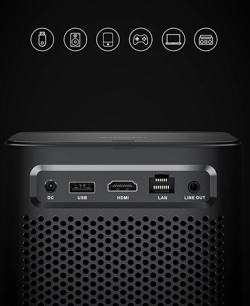 Мультимедийный проектор Emotn N1 Full HD Bluetooth с динамиками - Фото 2 Мультимедийный проектор Emotn N1 Full HD Bluetooth с динамиками - изображение 2
