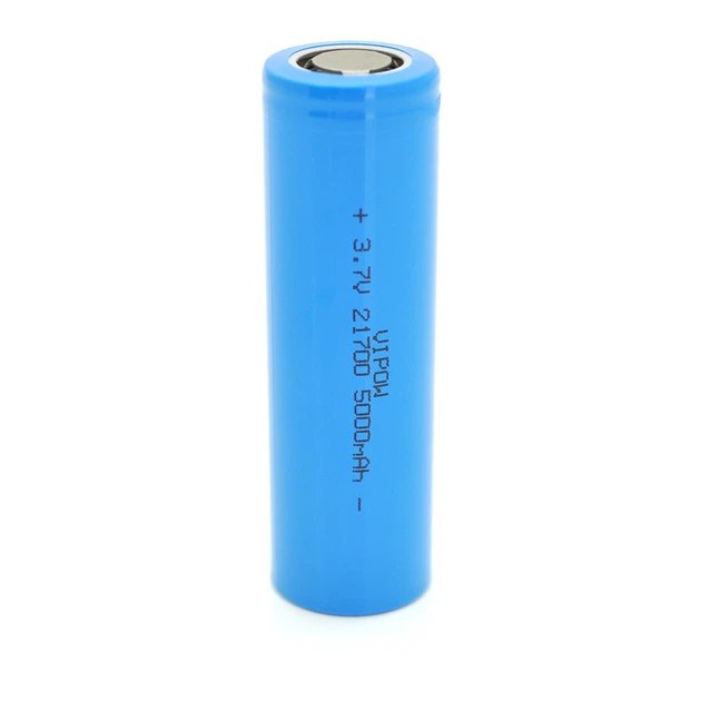Акумулятор 21700 Li-Ion Vipow ICR21700 FlatTop 5000mAh 3.7V Blue довговічний - Фото 1 Акумулятор 21700 Li-Ion Vipow ICR21700 FlatTop 5000mAh 3.7V Blue довговічний - зображення 1