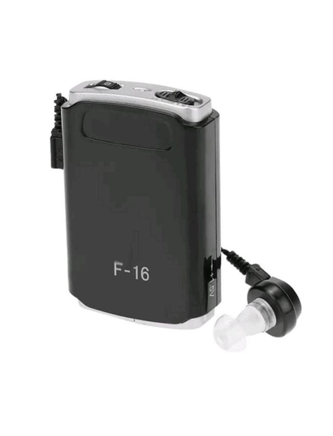 Слуховий апарат підсилювач звуку кишеньковий на батарейці Axon F-16 (476541-Prob) Чорний - зображення 1
