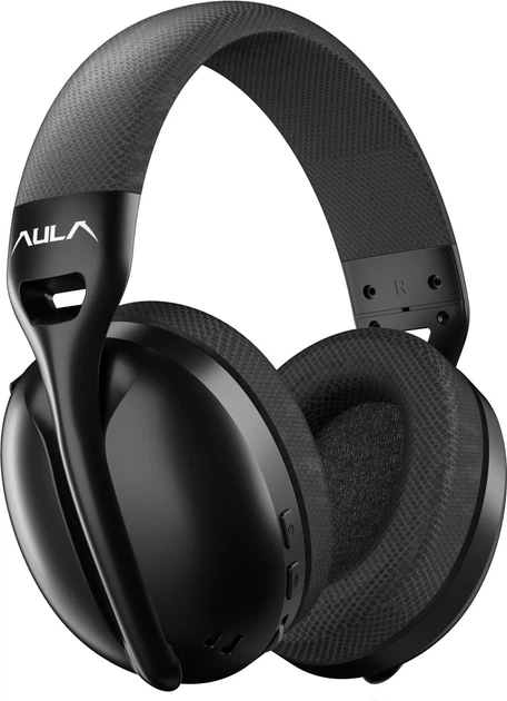 Гарнитура беспроводная Aula S6 wireless headset - 3 in 1, wired, 2.4G wireless, Bluetooth Black (6948391235554) - изображение 5