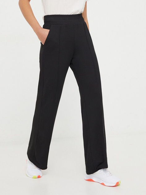 Акція на Спортивні штани жіночі Donna Karan NY (DKNY) Wide Leg Greenwich P DP3P3339-BLK XS Чорні від Rozetka