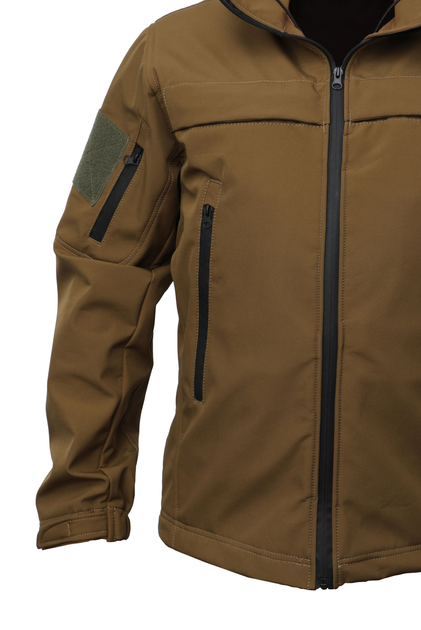 Куртка Soft Shell браун койот під кобуру Pancer Protection 50 - зображення 2