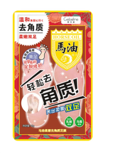 Пілінг маска для ніг Horse Oil Soft Exfoliating 40г, що відлущує Gebaolian (II) 31934 - Фото 1 Пілінг маска для ніг Horse Oil Soft Exfoliating 40г, що відлущує Gebaolian (II) 31934 - зображення 1