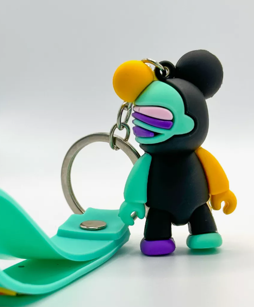 Брелок на сумку ключи Мишка беарбрик Gloomy Bear зелёный (AN)31663
