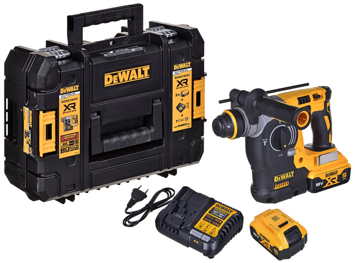 Аккумуляторный перфоратор DeWalt DCH273P2T - изображение 1