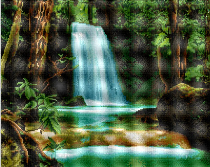 Алмазная мозаика Водопад 40х50 см ColorArt SP030 – фото, отзывы ...