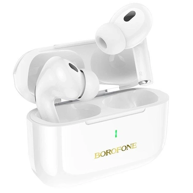Наушники с шумоподавлением Borofone BW59 Plus ANC noise reduction беспроводные белые - Фото 4 Наушники с шумоподавлением Borofone BW59 Plus ANC noise reduction беспроводные белые - изображение 4