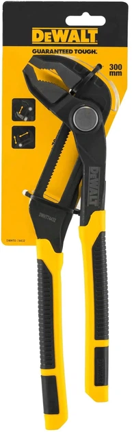 Пасатижі переставні DeWALT сантехнічні довжиною 300 мм (DWHT0-74432) - Фото 4 Пасатижі переставні DeWALT сантехнічні довжиною 300 мм (DWHT0-74432) - зображення 4