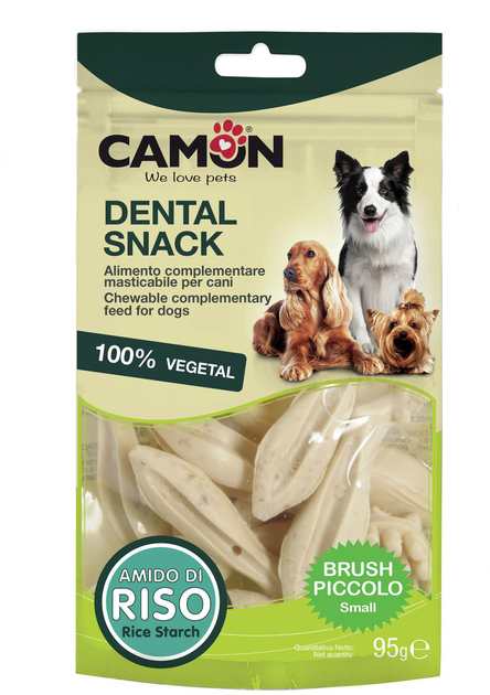 Зубна щітка для собак Camon Рисова 95 г (8019808188713) - зображення 1