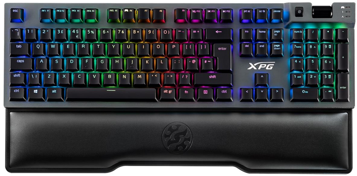 Klawiatura przewodowa XPG SUMMONER Cherry MX Red UK USB Black (SUMMONER5A-BKCGB) - obraz 1