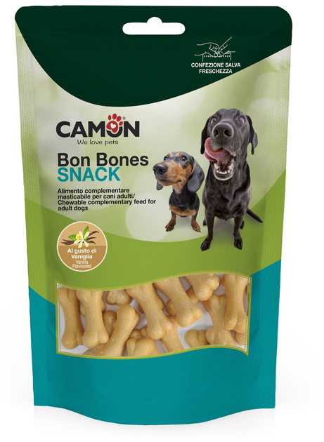 Przysmak dla psów Camon Kości z wanilią 120 g (8019808224596) - obraz 1