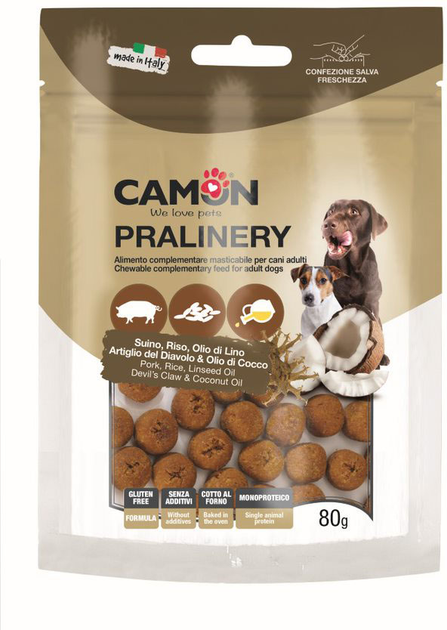 Przysmak dla psów Camon Pralinery Art Diable Coco 80 g (8019808227184) - obraz 1